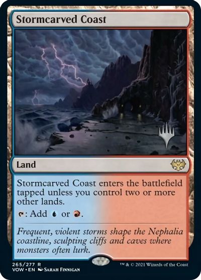 Stormcarved Coast (Promo Pack) [Innistrad: Crimson Vow Promos] | Arkham Games and Comics