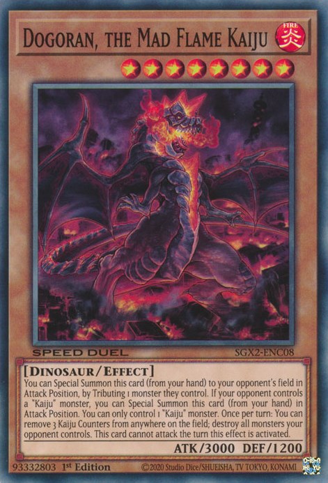 Dogoran, the Mad Flame Kaiju [SGX2-ENC08] Secret Rare | Arkham Games and Comics