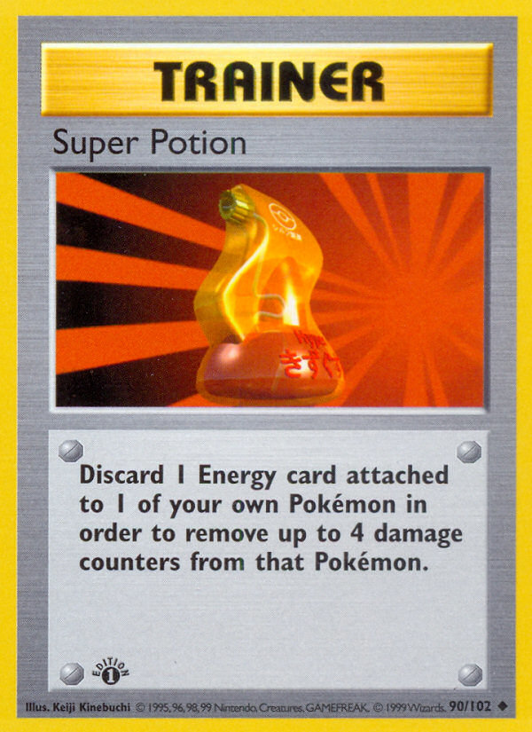 Super Potion (90/102) (Shadowless) [Base Set 1st Edition] | Arkham Games and Comics