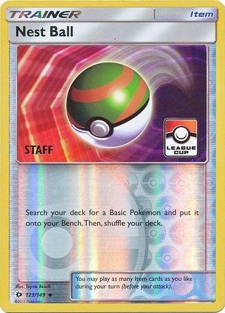 Nest Ball (123/149) (League Promo Staff) [Sun & Moon: Base Set] | Arkham Games and Comics