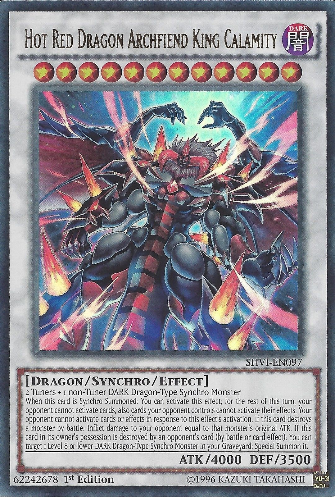 Hot Red Dragon Archfiend King Calamity [SHVI-EN097] Ultra Rare | Arkham Games and Comics