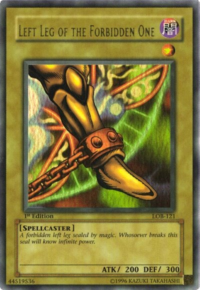 Left Leg of the Forbidden One [LOB-121] Ultra Rare | Arkham Games and Comics