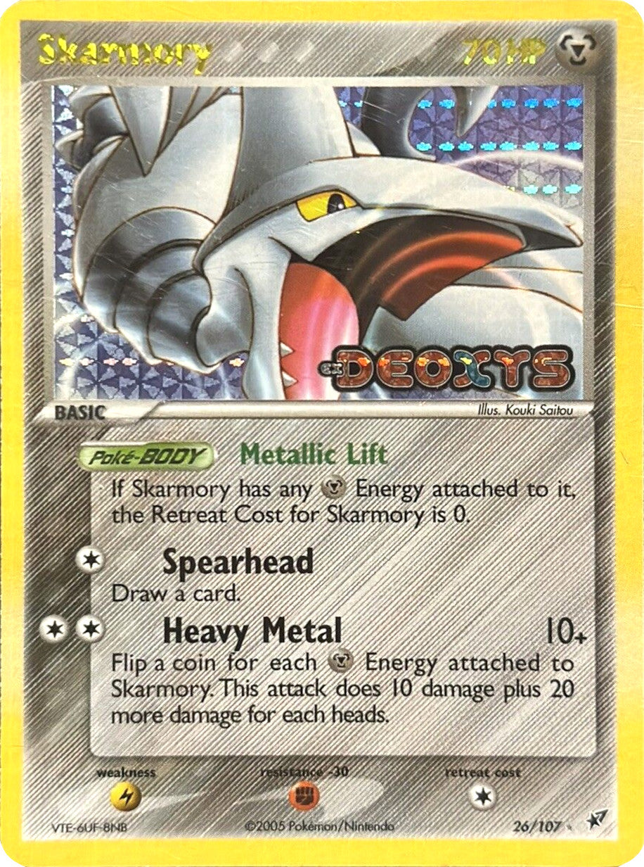 Skarmory (26/107) (Stamped) [EX: Deoxys] | Arkham Games and Comics