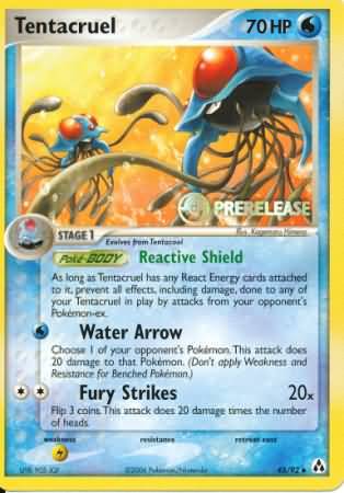 Tentacruel (45/92) (Prerelease Promo) [Nintendo: Black Star Promos] | Arkham Games and Comics