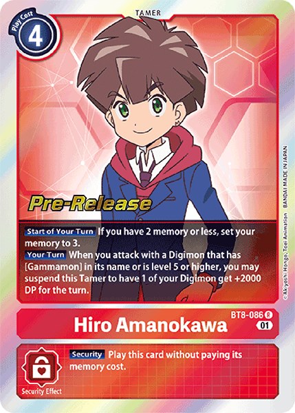 Hiro Amanokawa [BT8-086] [New Awakening Pre-Release Cards] | Arkham Games and Comics