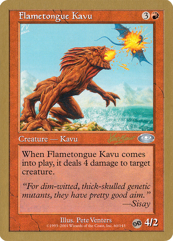 Flametongue Kavu (Sim Han How) (SB) [World Championship Decks 2002] | Arkham Games and Comics