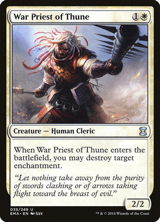 War Priest of Thune [Eternal Masters] | Arkham Games and Comics