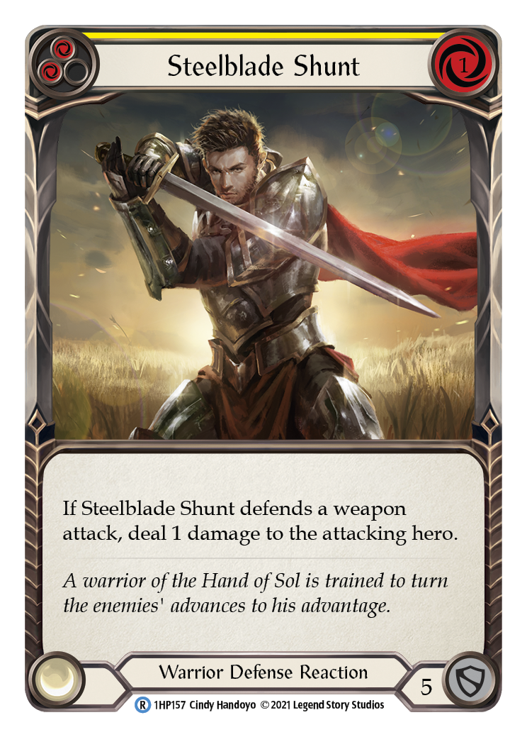 Steelblade Shunt (Yellow) [1HP157] (History Pack 1) | Arkham Games and Comics