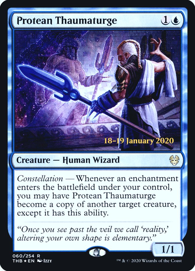 Protean Thaumaturge [Theros Beyond Death Prerelease Promos] | Arkham Games and Comics