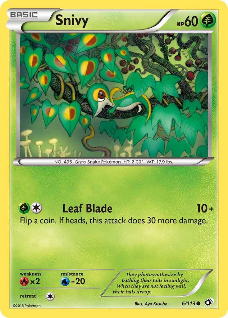 Snivy (6/113) [Black & White: Legendary Treasures] | Arkham Games and Comics