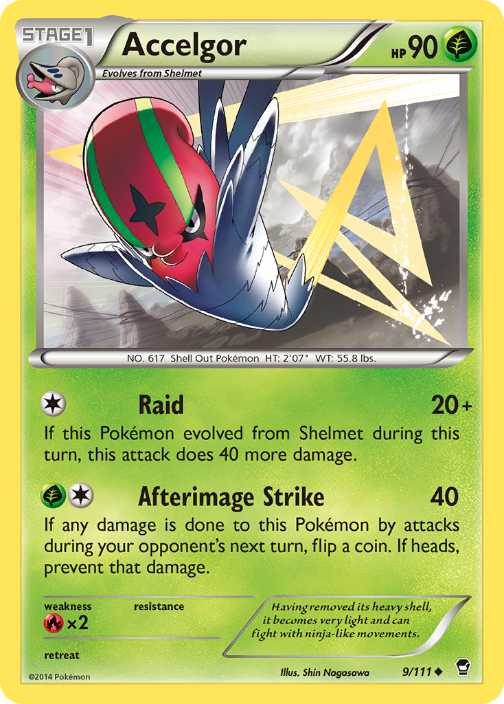 Accelgor (9/111) [XY: Furious Fists] | Arkham Games and Comics