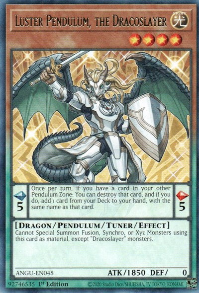 Luster Pendulum, the Dracoslayer (Rare) [ANGU-EN045] Rare | Arkham Games and Comics