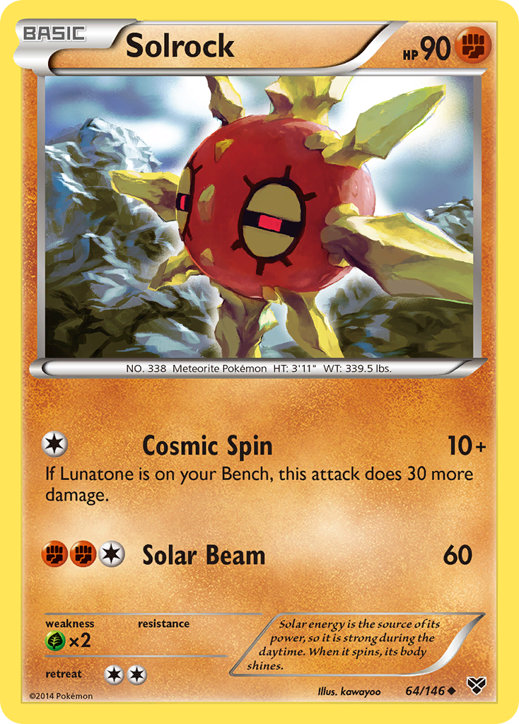 Solrock (64/146) [XY: Base Set] | Arkham Games and Comics