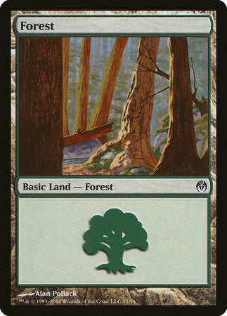 Forest (71) [Duel Decks: Phyrexia vs. the Coalition] | Arkham Games and Comics