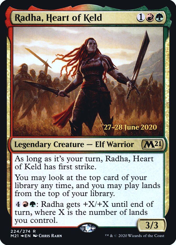 Radha, Heart of Keld  [Core Set 2021 Prerelease Promos] | Arkham Games and Comics