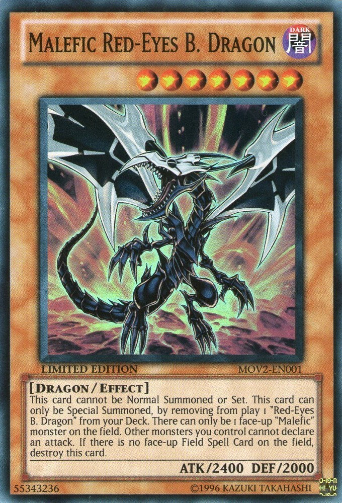 Malefic Red-Eyes B. Dragon [MOV2-EN001] Super Rare | Arkham Games and Comics