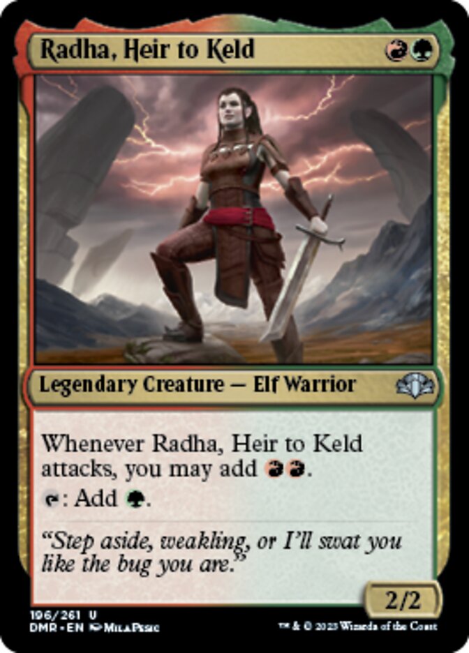 Radha, Heir to Keld [Dominaria Remastered] | Arkham Games and Comics