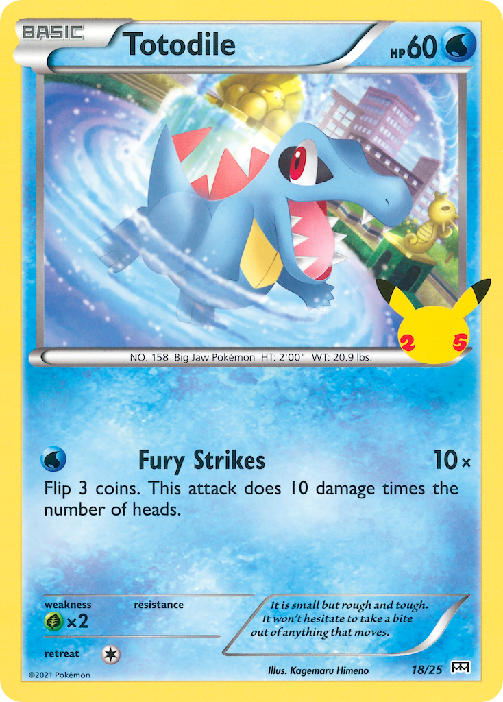 Totodile (18/25) [McDonald's 25th Anniversary] | Arkham Games and Comics