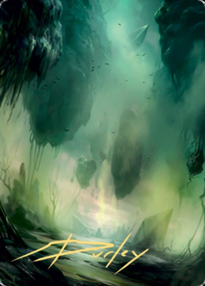 Swamp 1 Art Card (Gold-Stamped Signature) [Zendikar Rising Art Series] | Arkham Games and Comics