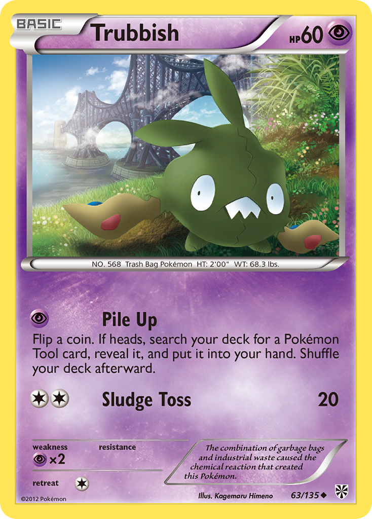 Trubbish (63/135) [Black & White: Plasma Storm] | Arkham Games and Comics