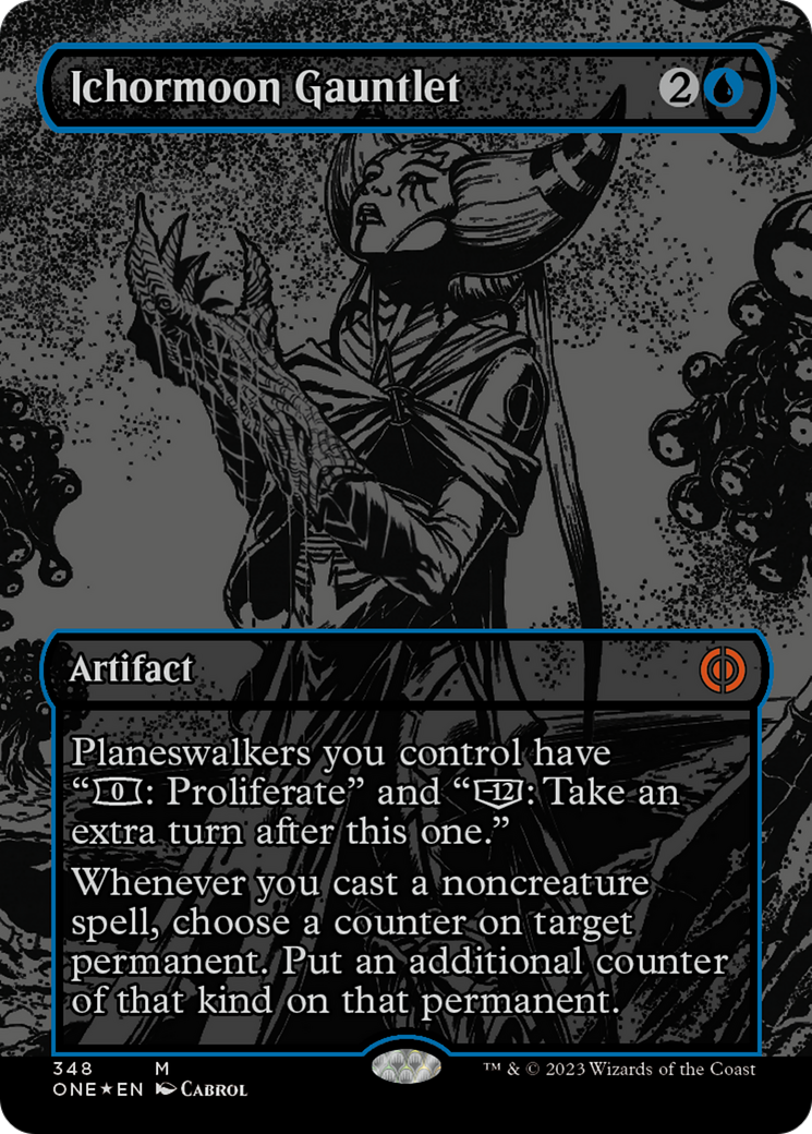 Ichormoon Gauntlet (Oil Slick Raised Foil) [Phyrexia: All Will Be One] | Arkham Games and Comics