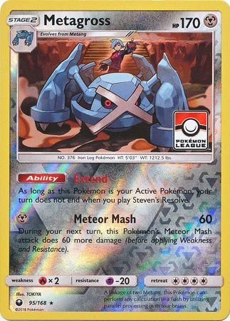 Metagross (95/168) (League Promo) [Sun & Moon: Celestial Storm] | Arkham Games and Comics