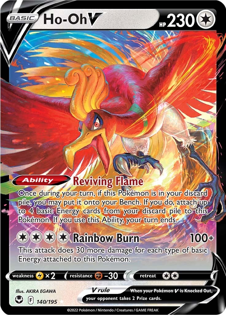 Ho-oh V (140/195) [Sword & Shield: Silver Tempest] | Arkham Games and Comics