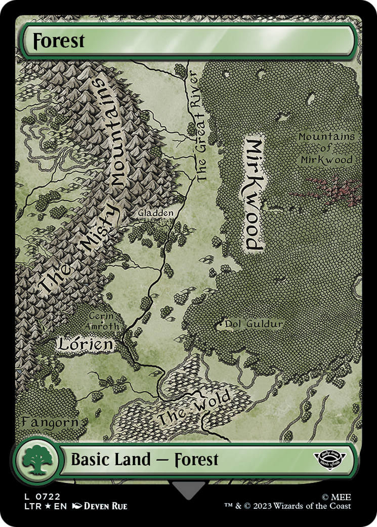 Forest (0722) (Surge Foil) [The Lord of the Rings: Tales of Middle-Earth] | Arkham Games and Comics