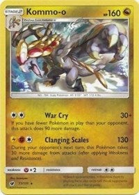 Kommo-o (77/111) (Cracked Ice Holo) (Theme Deck Exclusive) [Sun & Moon: Crimson Invasion] | Arkham Games and Comics