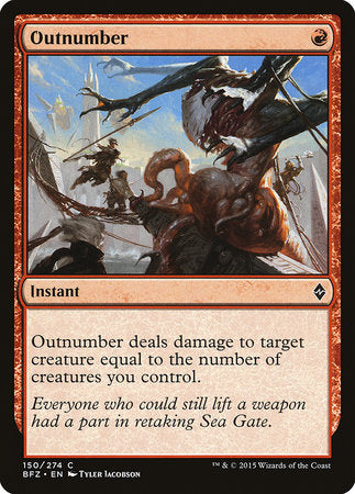 Outnumber [Battle for Zendikar] | Arkham Games and Comics