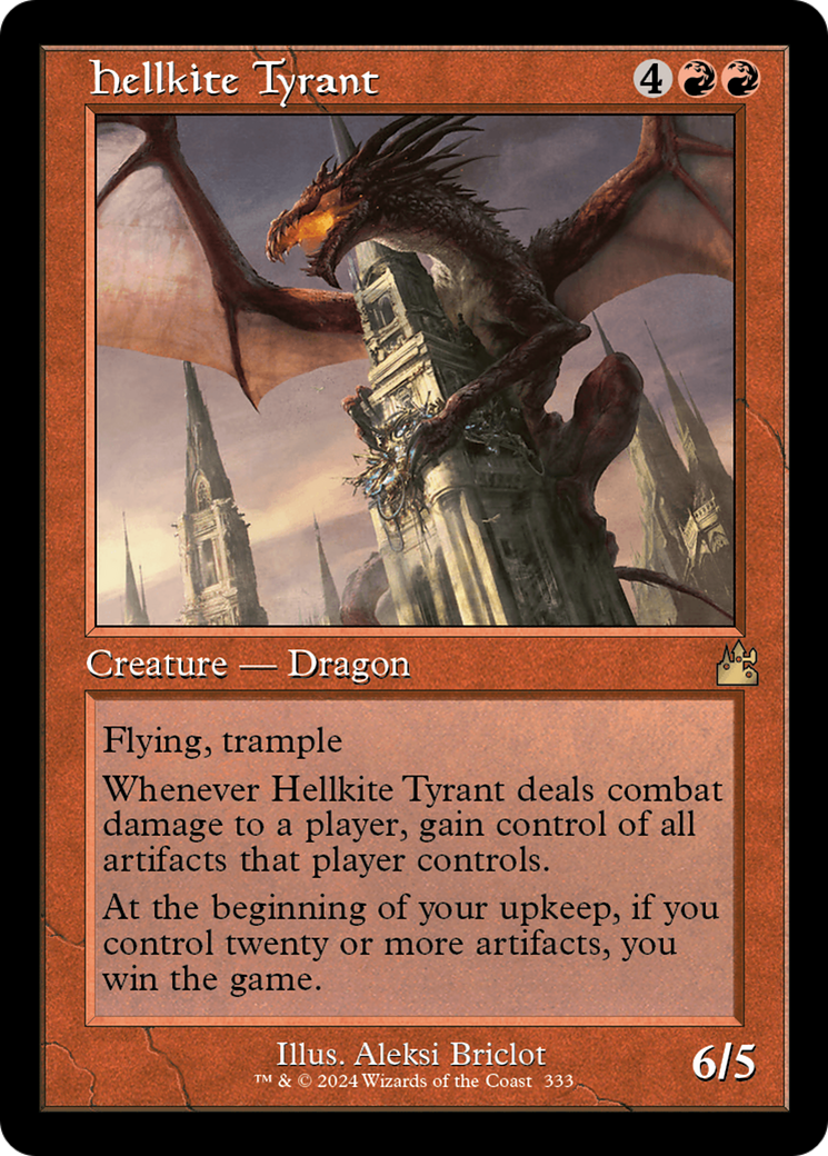 Hellkite Tyrant (Retro Frame) [Ravnica Remastered] | Arkham Games and Comics