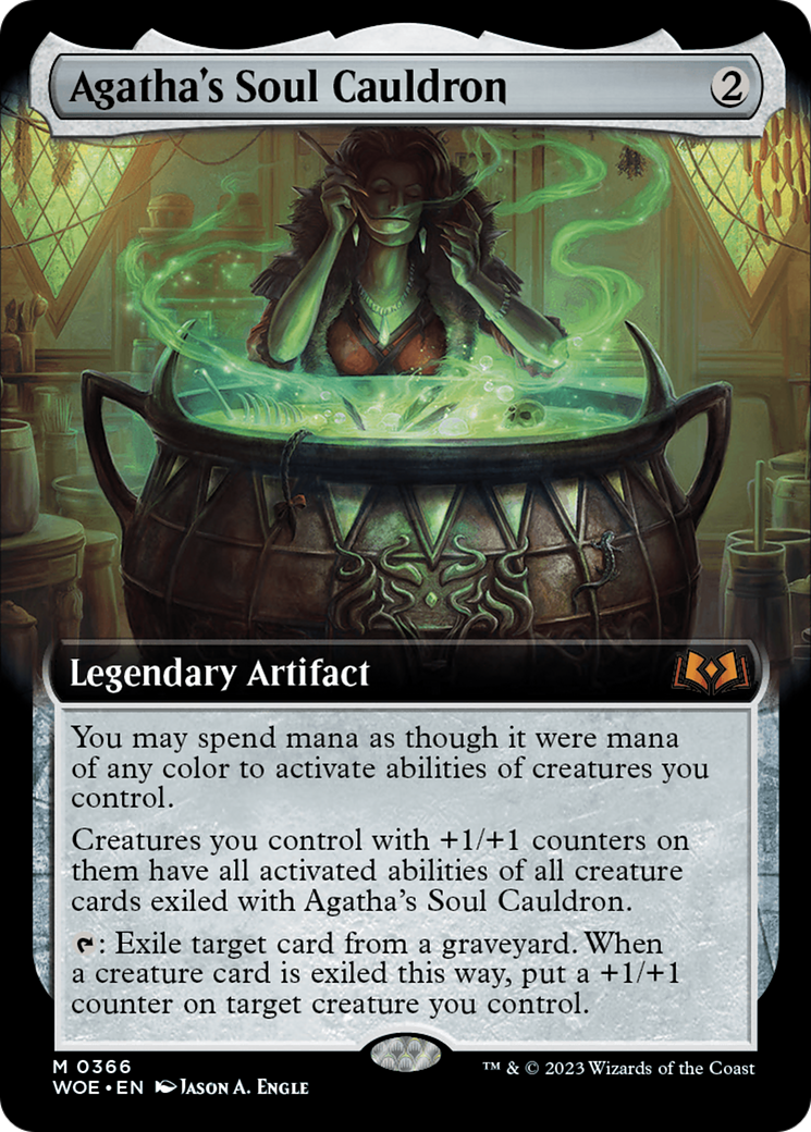 Agatha's Soul Cauldron (Extended Art) [Wilds of Eldraine] | Arkham Games and Comics