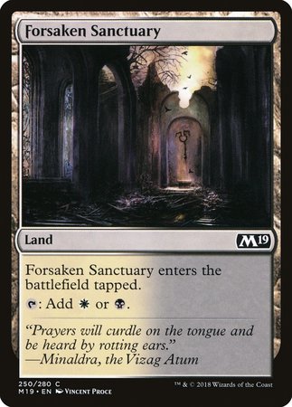 Forsaken Sanctuary [Core Set 2019] | Arkham Games and Comics