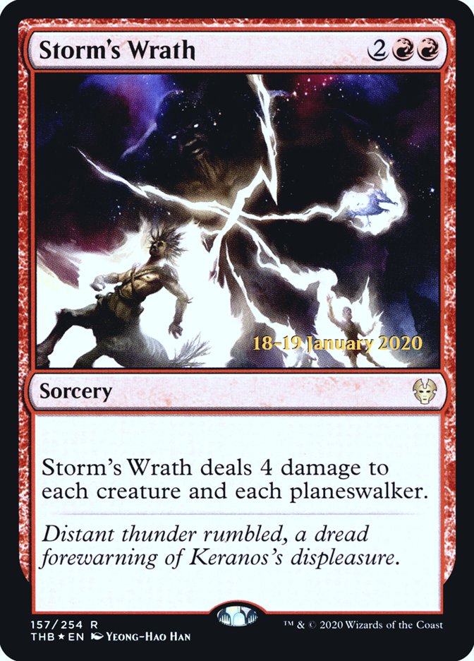 Storm's Wrath [Theros Beyond Death Prerelease Promos] | Arkham Games and Comics
