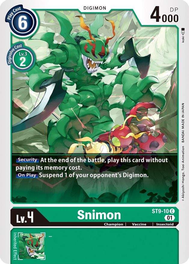 Snimon [ST9-10] [Starter Deck: Ultimate Ancient Dragon] | Arkham Games and Comics