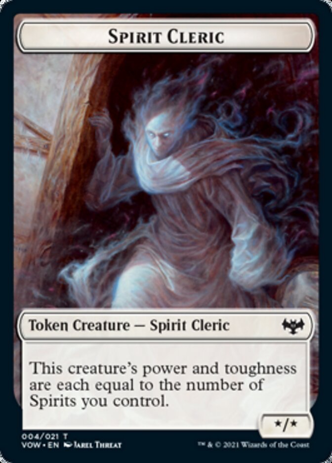Zombie (008) // Spirit Cleric Double-sided Token [Innistrad: Crimson Vow Tokens] | Arkham Games and Comics