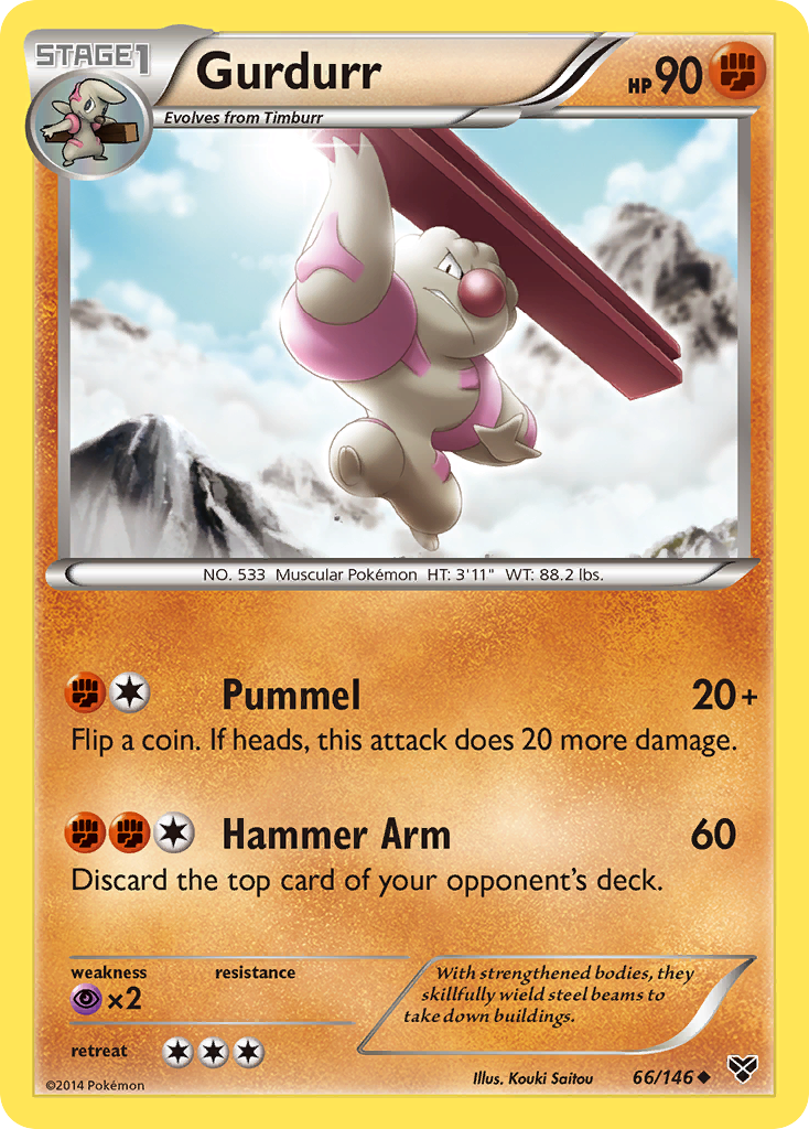 Gurdurr (66/146) [XY: Base Set] | Arkham Games and Comics