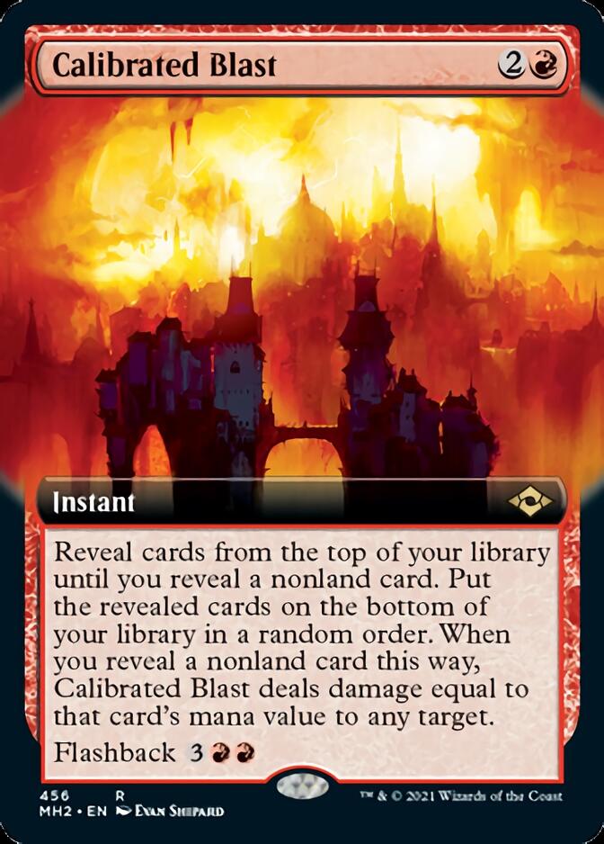Calibrated Blast (Extended Art) [Modern Horizons 2] | Arkham Games and Comics