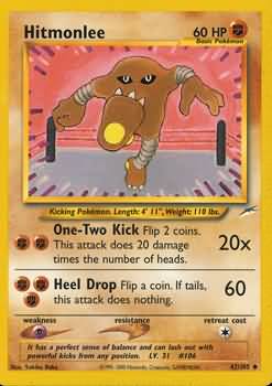 Hitmonlee (42/105) [Neo Destiny Unlimited] | Arkham Games and Comics