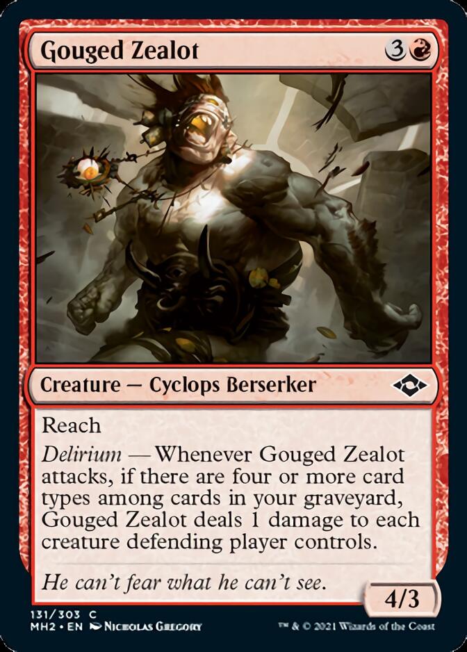 Gouged Zealot [Modern Horizons 2] | Arkham Games and Comics