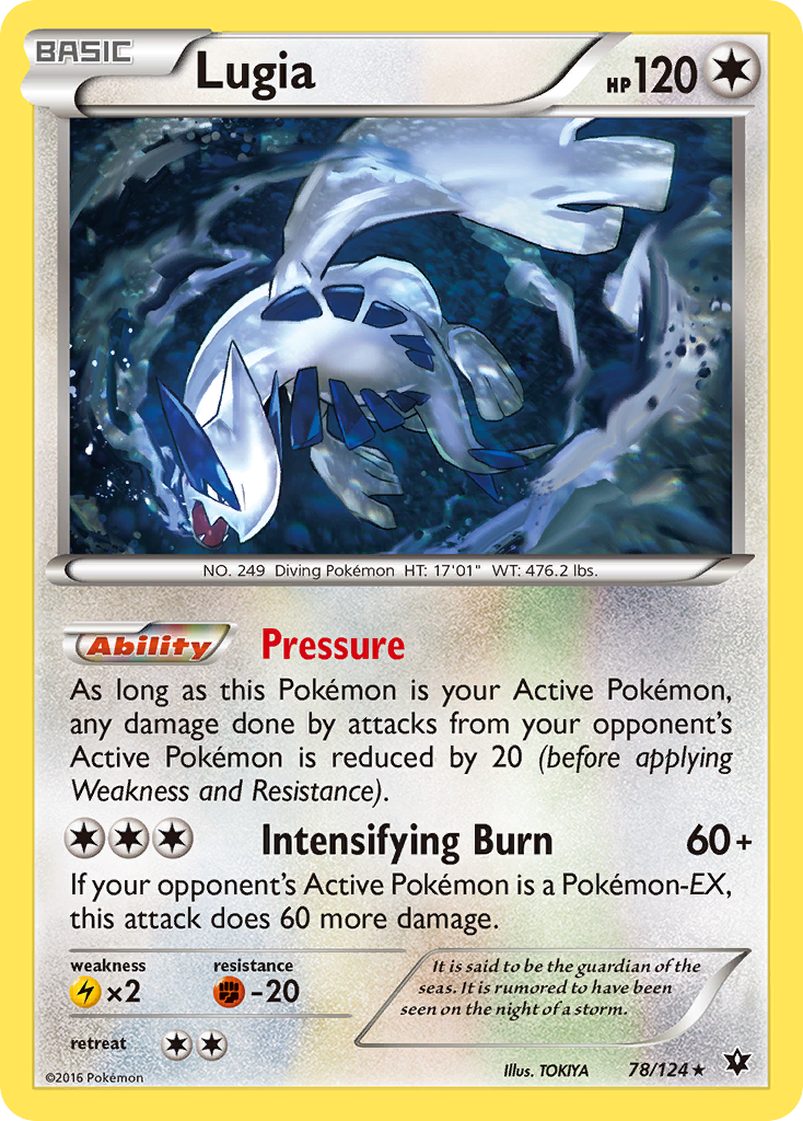 Lugia (78/124) [XY: Fates Collide] | Arkham Games and Comics