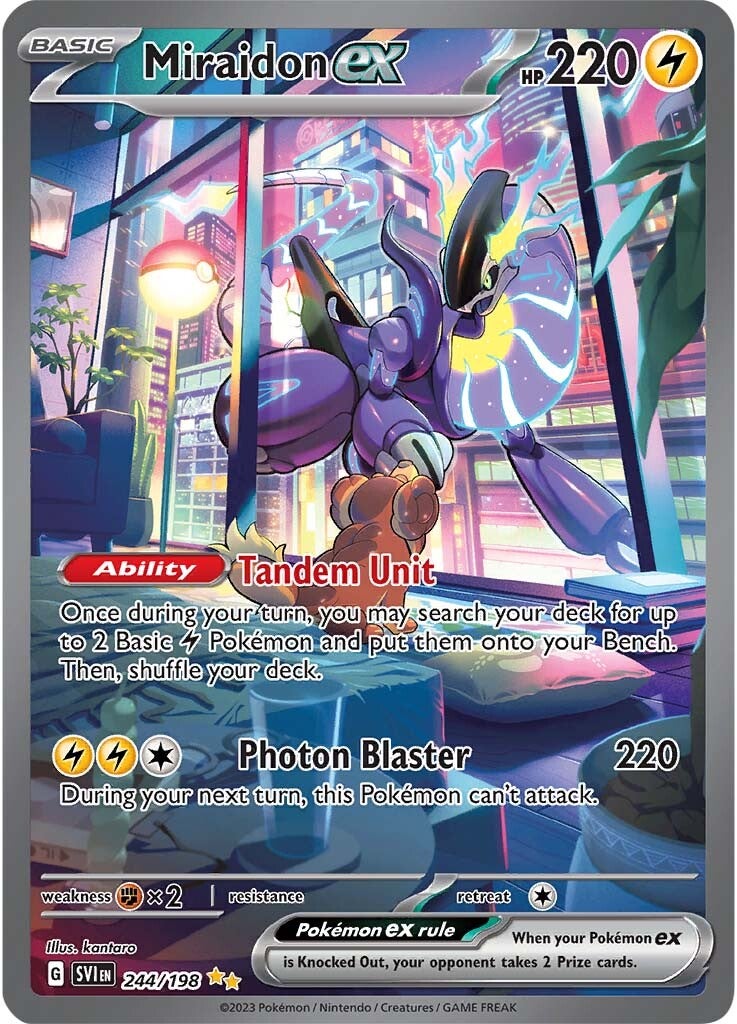 Miraidon ex (244/198) [Scarlet & Violet: Base Set] | Arkham Games and Comics