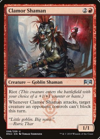 Clamor Shaman [Ravnica Allegiance] | Arkham Games and Comics