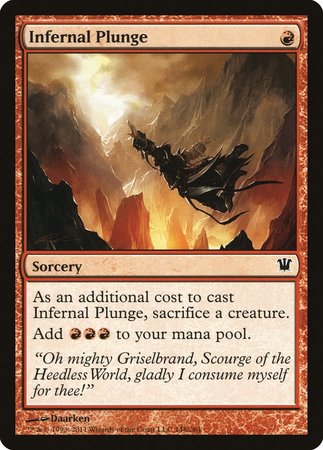 Infernal Plunge [Innistrad] | Arkham Games and Comics