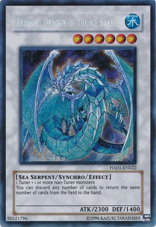 Brionac, Dragon of the Ice Barrier [HA01-EN022] Secret Rare | Arkham Games and Comics