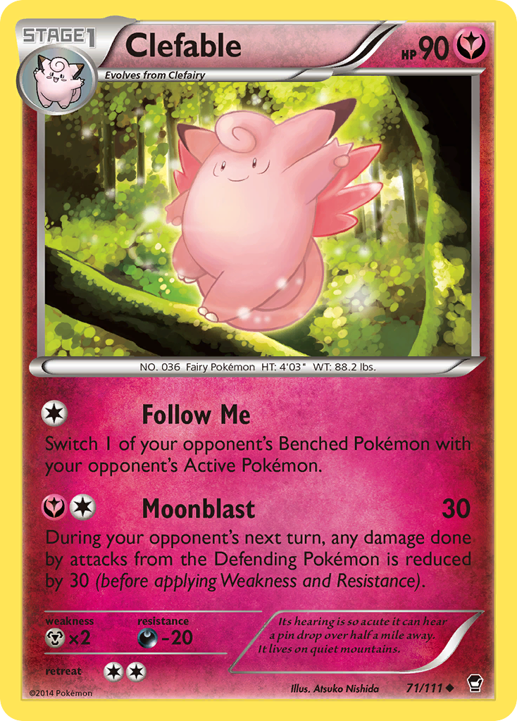 Clefable (71/111) [XY: Furious Fists] | Arkham Games and Comics