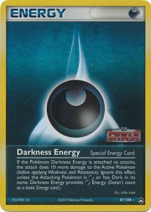 Darkness Energy (87/108) (Stamped) [EX: Power Keepers] | Arkham Games and Comics