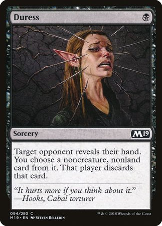 Duress [Core Set 2019] | Arkham Games and Comics