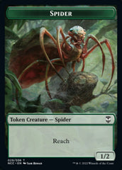 Treefolk // Spider Double-sided Token [Streets of New Capenna Commander Tokens] | Arkham Games and Comics