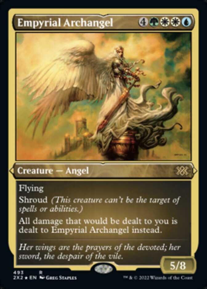 Empyrial Archangel (Foil Etched) [Double Masters 2022] | Arkham Games and Comics